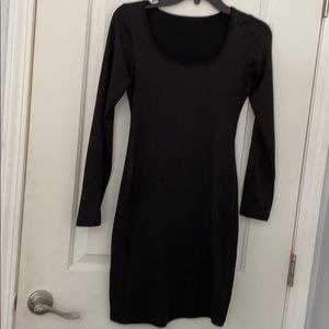 black mini dress